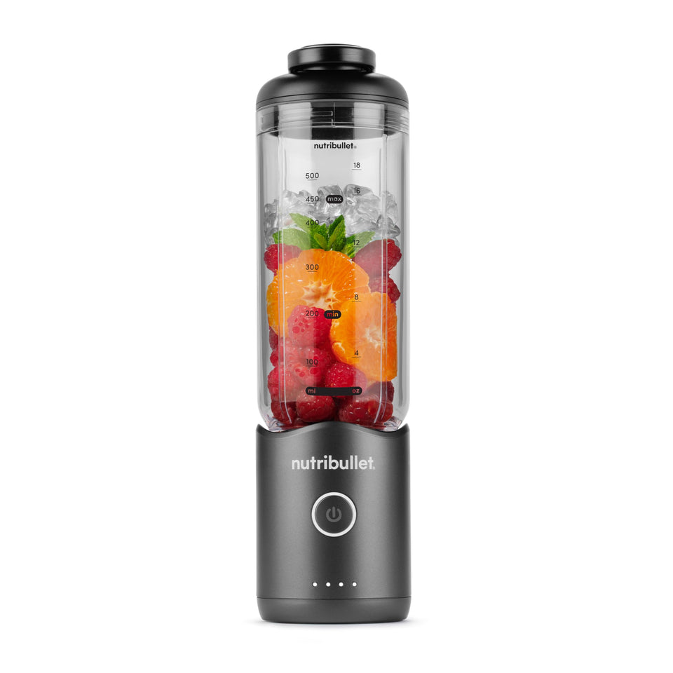 NutriBullet Flex motor base detached for ultra-light on-the-go blending.