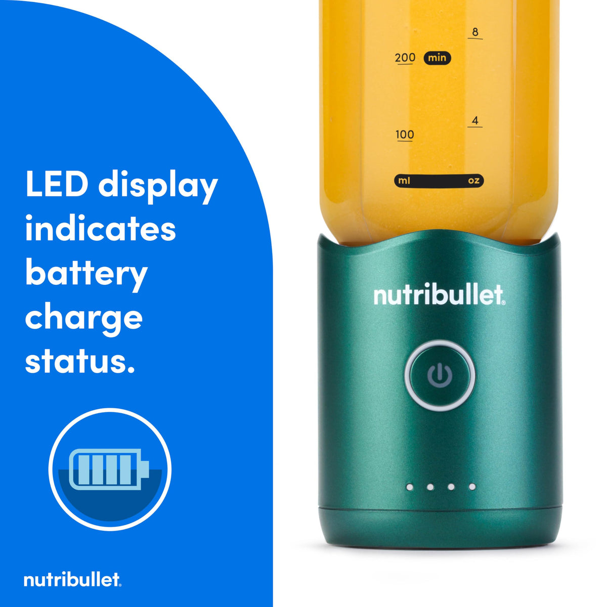 NutriBullet Flex refined blade technology delivers smoother blends.