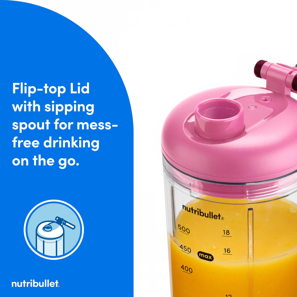 Nutribullet Flex refined blade technology for smoother blends.