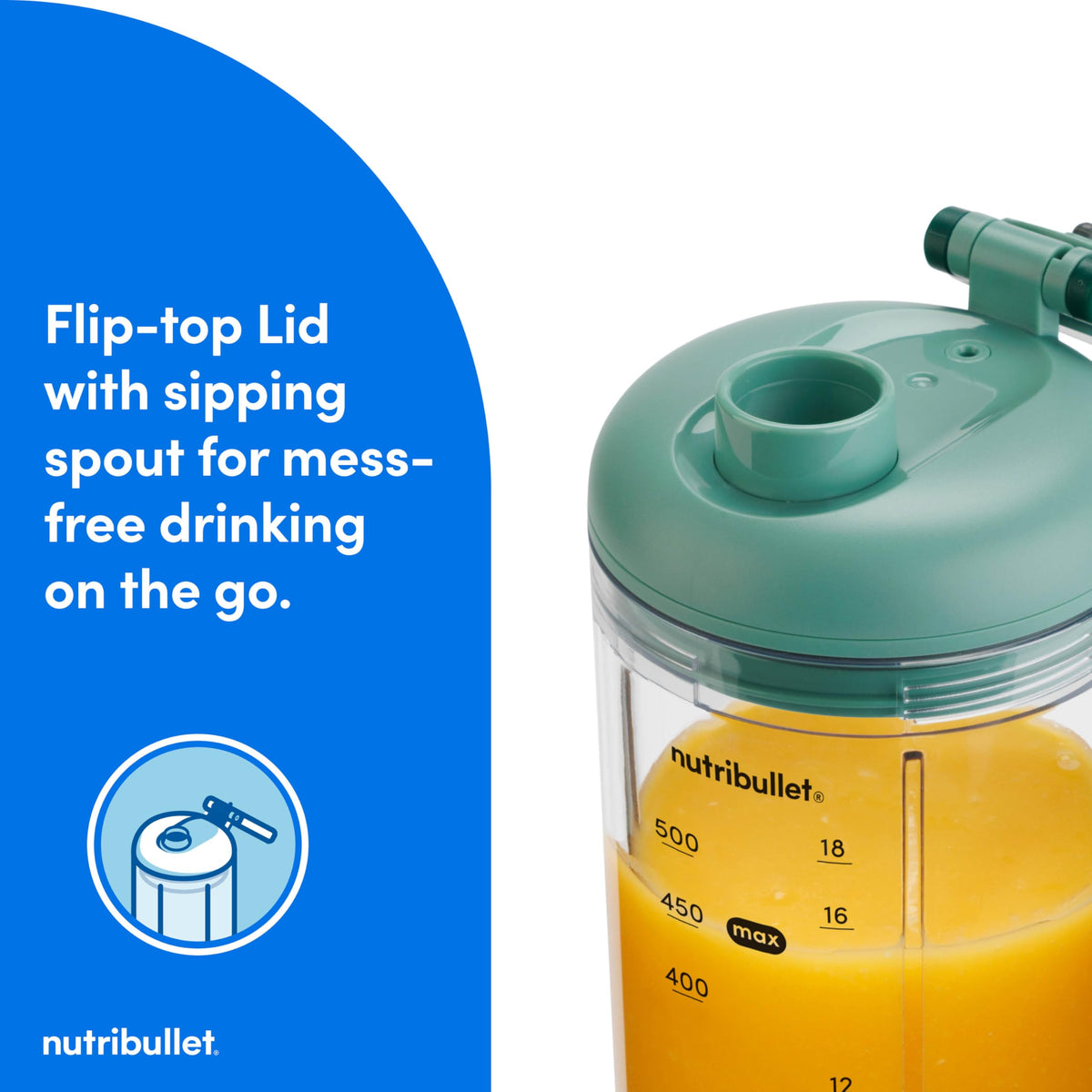 NutriBullet Flex removable dishwasher-safe blade for easy cleanup.