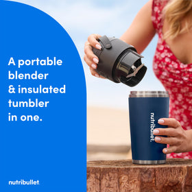 NutriBullet Flip cordless design enables blending anywhere without outlets.
