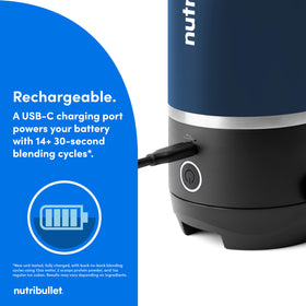 NutriBullet Flip indigo finish adds stylish appeal to your kit.