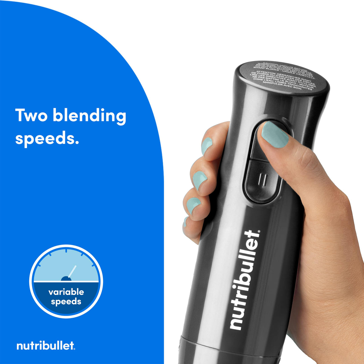 NutriBullet Lite motor body delivers dependable power for quick emulsions.