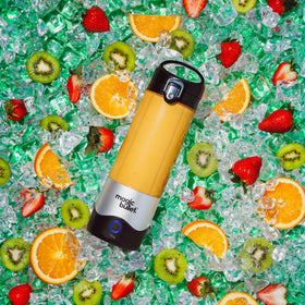 Water infuser inset included for flavor infusion on the move.