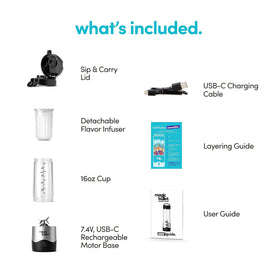 On-the-go blending with the Magic Bullet portable blender.