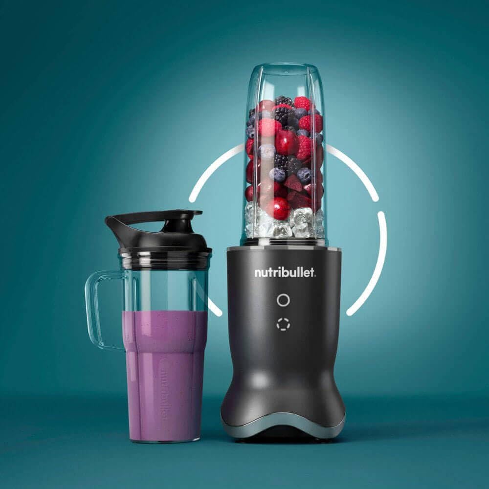 NutriBullet NB50500 Ultra glow interface in action guiding blending modes.