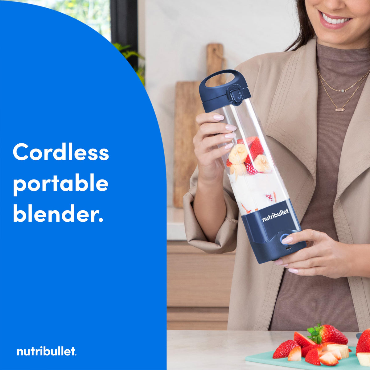 NutriBullet Portable Blender 20-oz cup ready for smoothies anywhere you travel