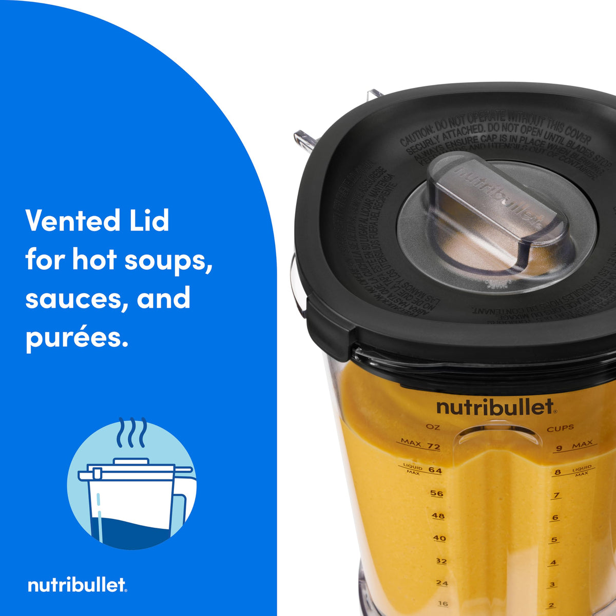 NutriBullet Power Core Blender large capacity ideal for meal prep and entertaining.