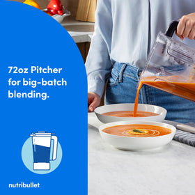NutriBullet Power Core Blender smoothie setting for creamy drinks with one touch.
