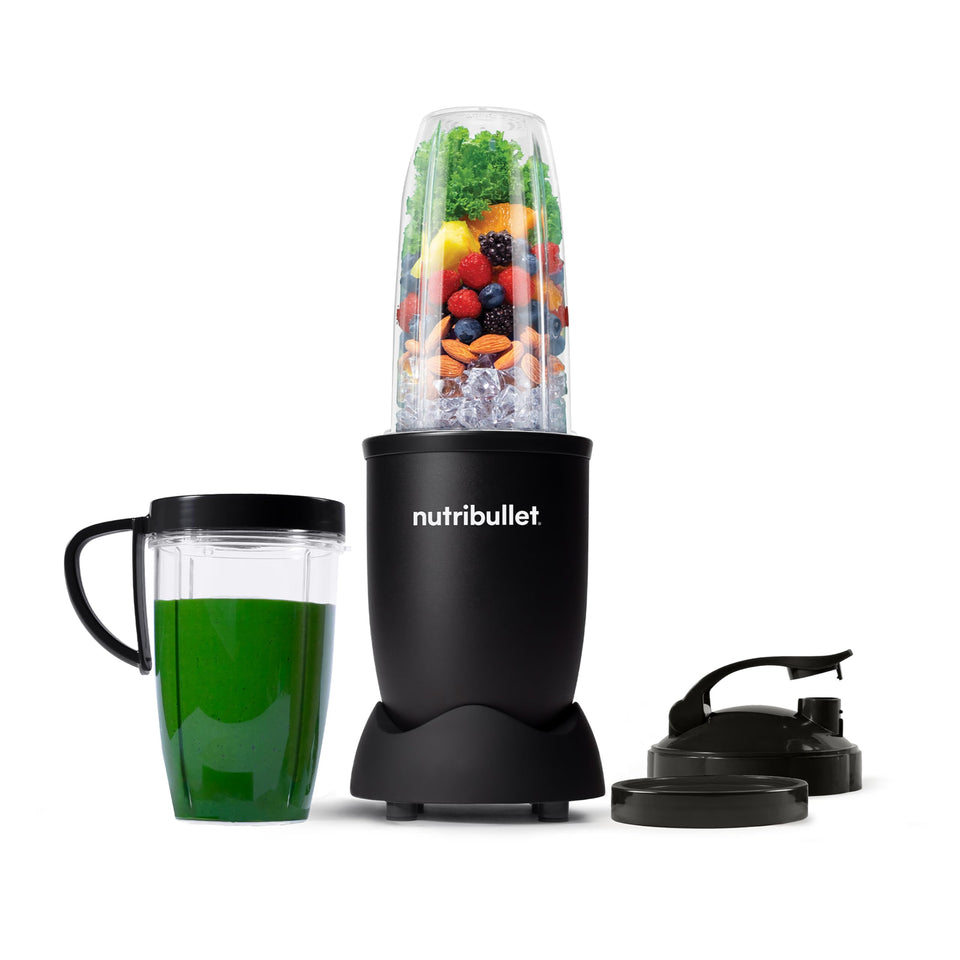 NutriBullet Pro 900W motor base powering quick, powerful blends for dense ingredients