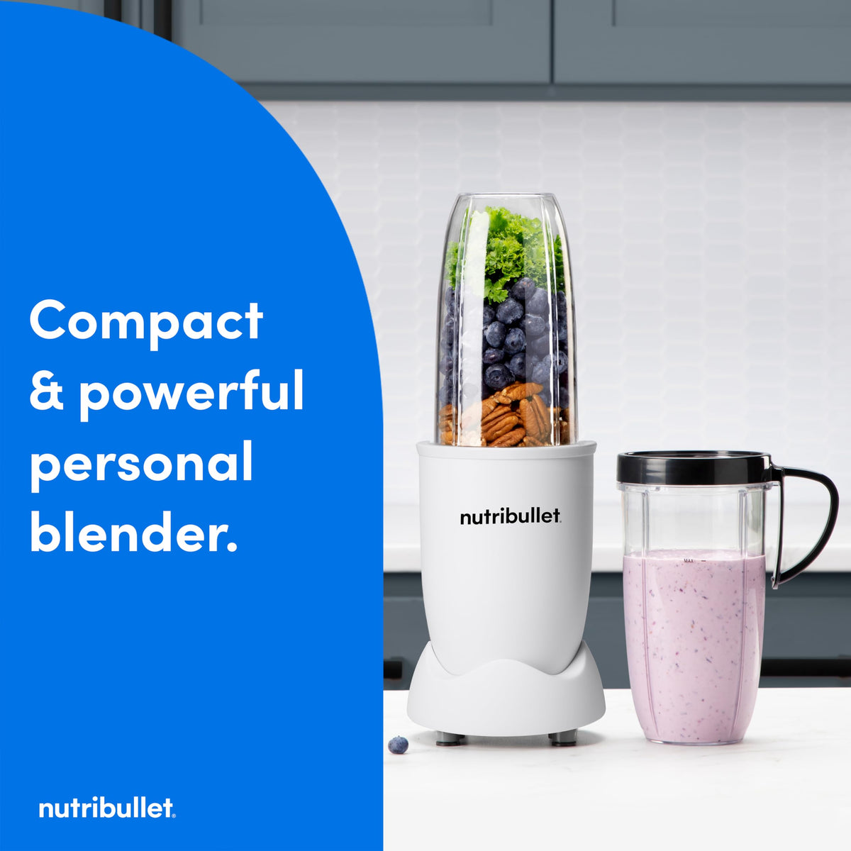 NutriBullet Pro extractor blades, cyclonic action for thorough ingredient breakdown.