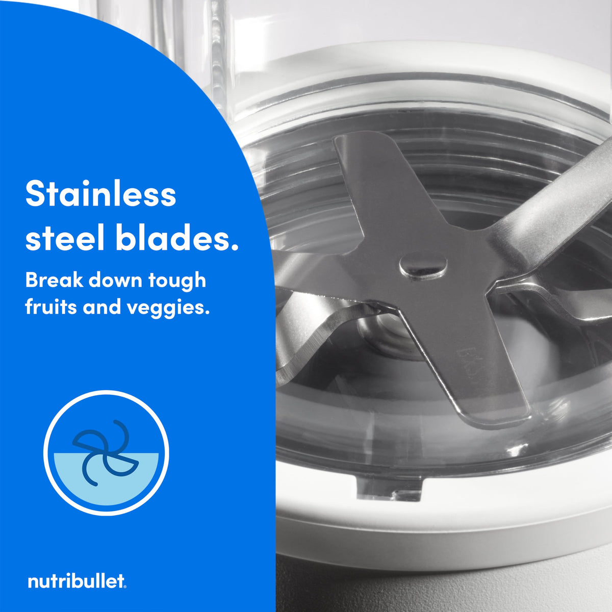 NutriBullet Pro lip ring, secure grip for easy handling.