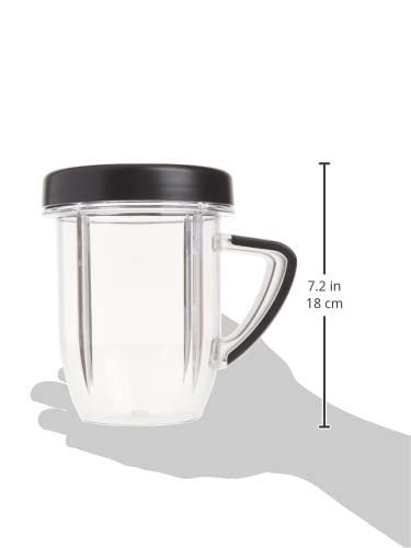 NutriBullet Rx 30oz short mug showcases side handle for comfortable, controlled pours
