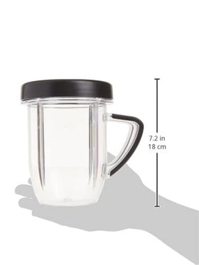 NutriBullet Rx 30oz short mug showcases side handle for comfortable, controlled pours