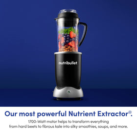 NutriBullet RX heating cycle enables hot soups and warm sauces during blending.