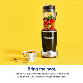NutriBullet RX safely handles hot liquids for soups and beverages.