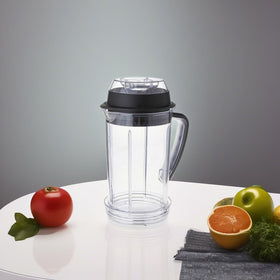 NutriBullet RX SouperBlast pitcher in use for batch smoothies and soups.