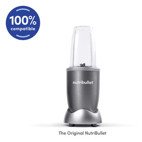 NutriBullet short 18-ounce cup keeps smaller recipes ready on the go.