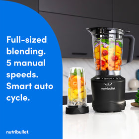 NutriBullet SmartSense 64oz pitcher for blending large batches with ease.