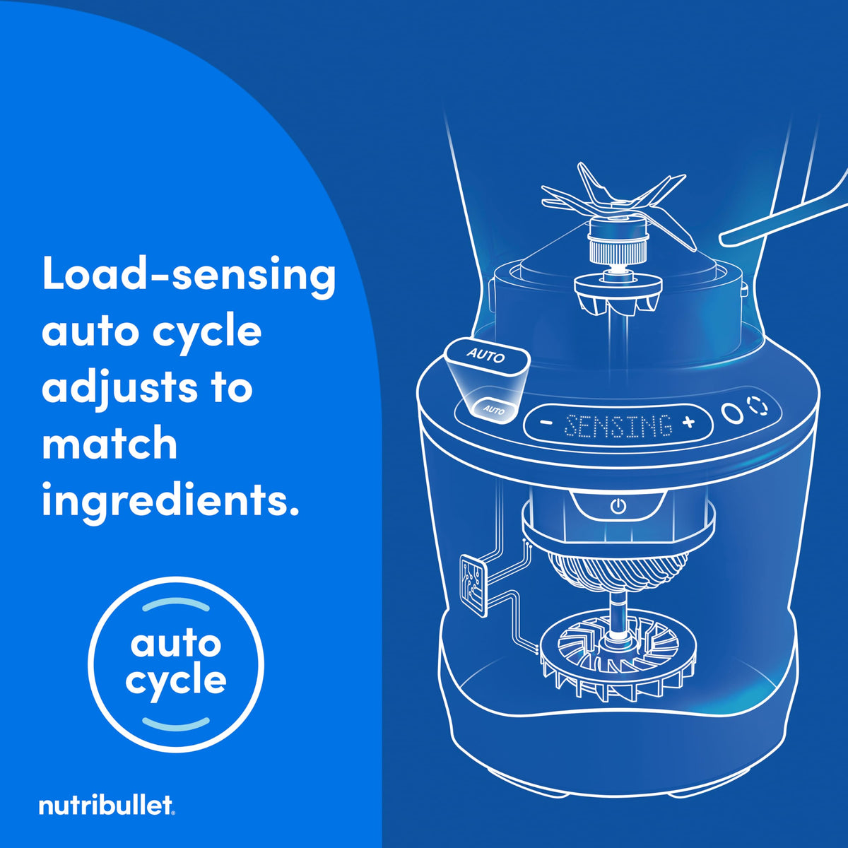 NutriBullet SmartSense pitcher lid with pour spout for mess-free serving.
