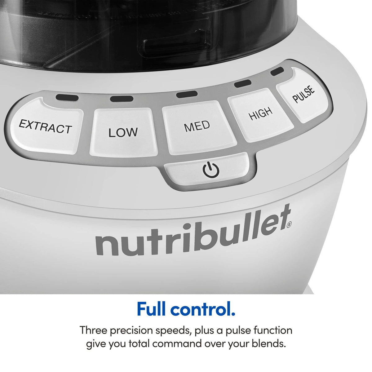 NutriBullet tamper included to help blend thick mixtures smoothly.