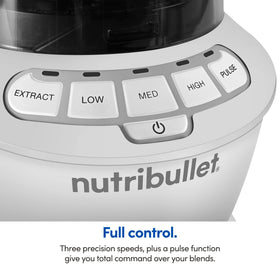 NutriBullet tamper included to help blend thick mixtures smoothly.