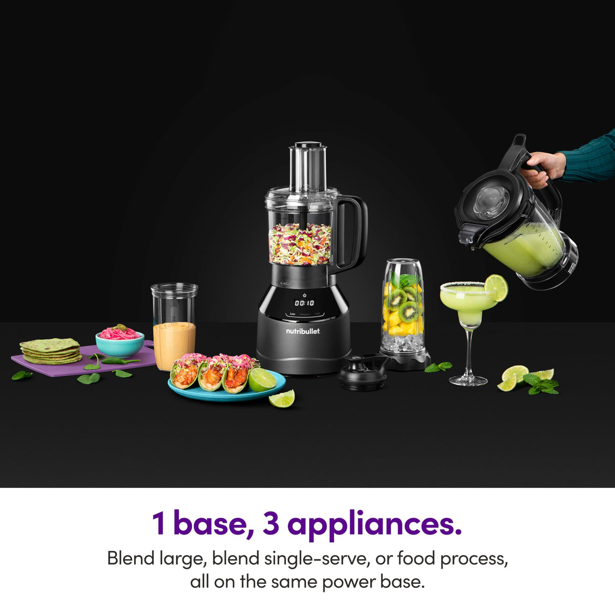 NutriBullet 64-ounce pitcher ready for large blends and family smoothies.