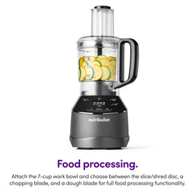 NutriBullet chopping and shredding blades deliver precise texture for recipes.