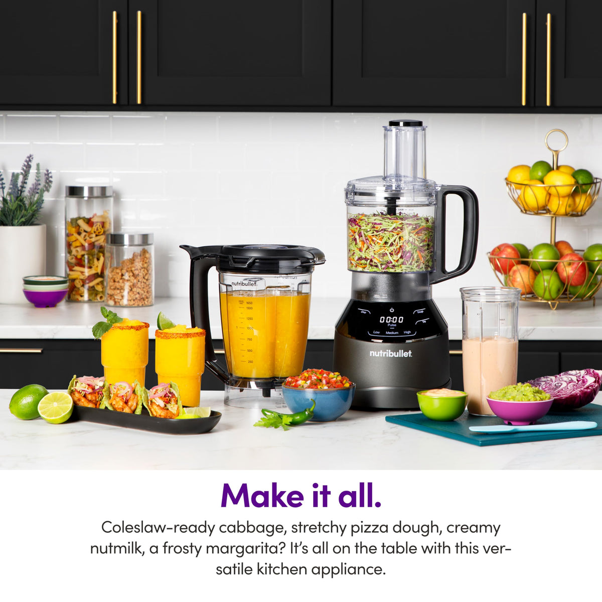 NutriBullet dough kneading blades enable easy homemade dough preparations.