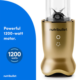 NutriBullet Ultra glow interface with pulse circle for manual texture control.