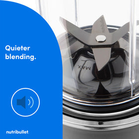 NutriBullet Ultra Plus+ 2-cup food processor attachment handles chopping, slicing, shredding