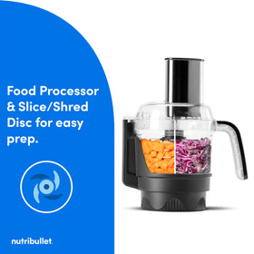 NutriBullet Ultra Plus+ slice/shred disc adds consistent texture to ingredients