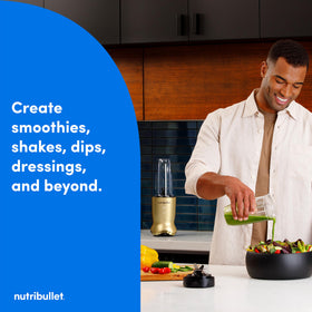 NutriBullet Ultra quiet motor design reduces morning blending noise.