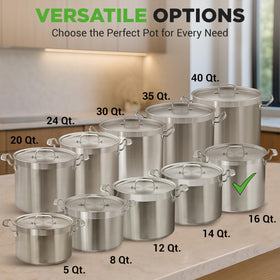 NutriChef 18/8 interior for non-reactive, safe cooking