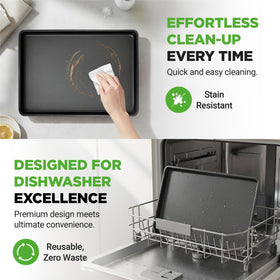 NutriChef 22x16 inch pan size offering broad workspace for sheet recipes.