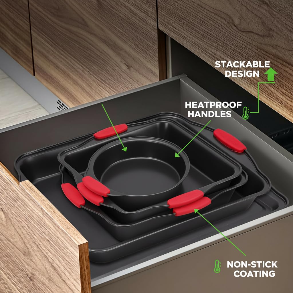 NutriChef loaf pan showcases sturdy build for uniform browning and clean slicing.