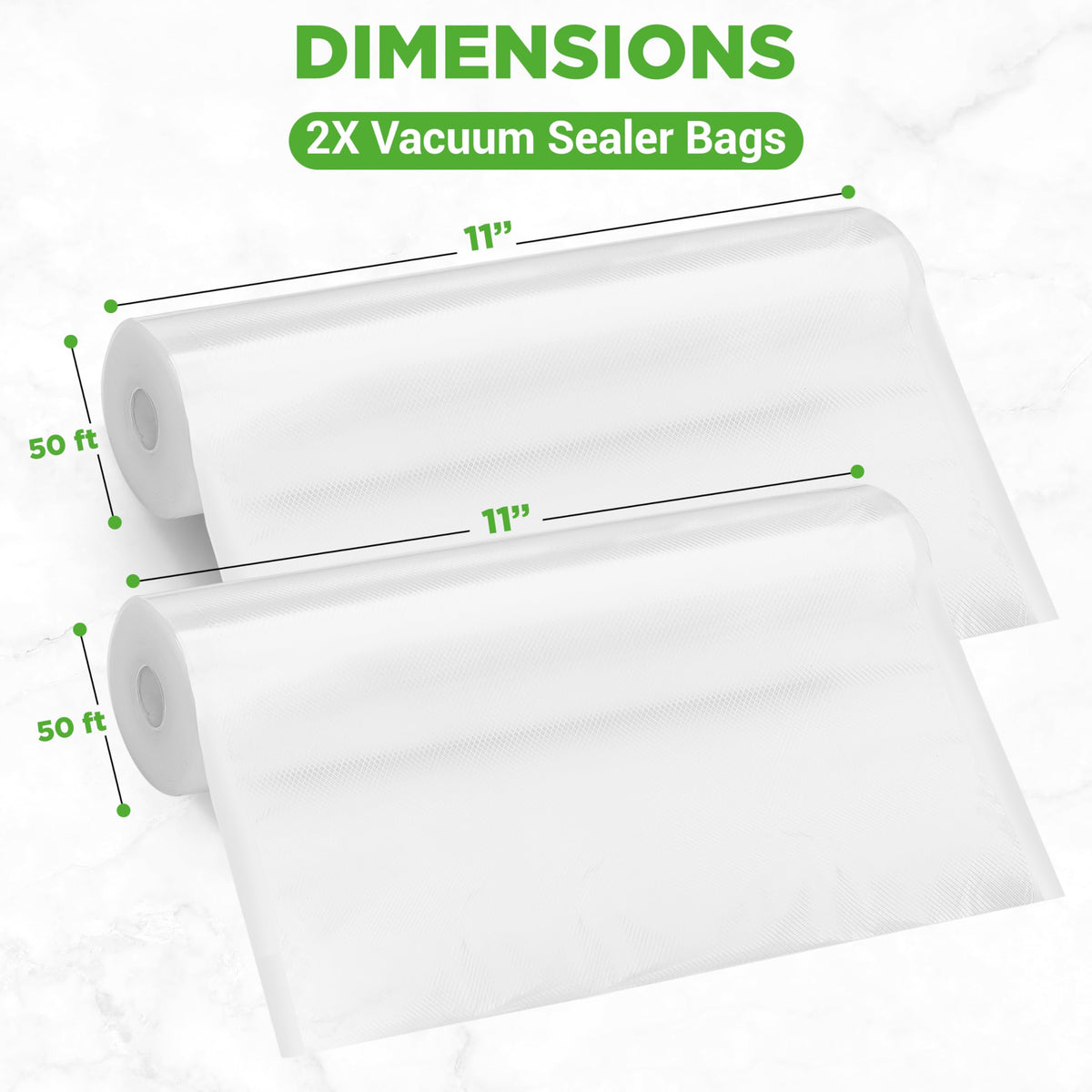 NutriChef BPA-free vacuum bags ideal for freezing and sous vide.