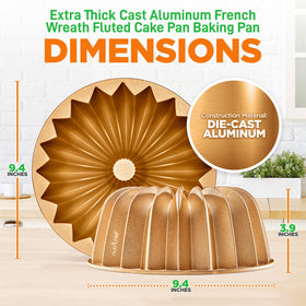 NutriChef cake pan with two-layer nonstick for easy release