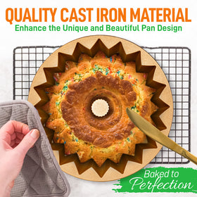 NutriChef cake pan promotes uniform baking for evenly baked desserts