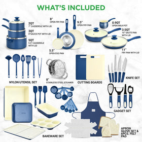 NutriChef ceramic non-stick surface close-up for easy release