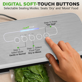 NutriChef compact dimensions fit neatly on any counter, saving space.