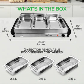 NutriChef compact, portable design with built‑in carry handles for transport.