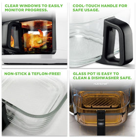 NutriChef compact stainless steel design fits small kitchens