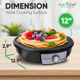 NutriChef Compact tabletop design fits neatly on countertops and tables.