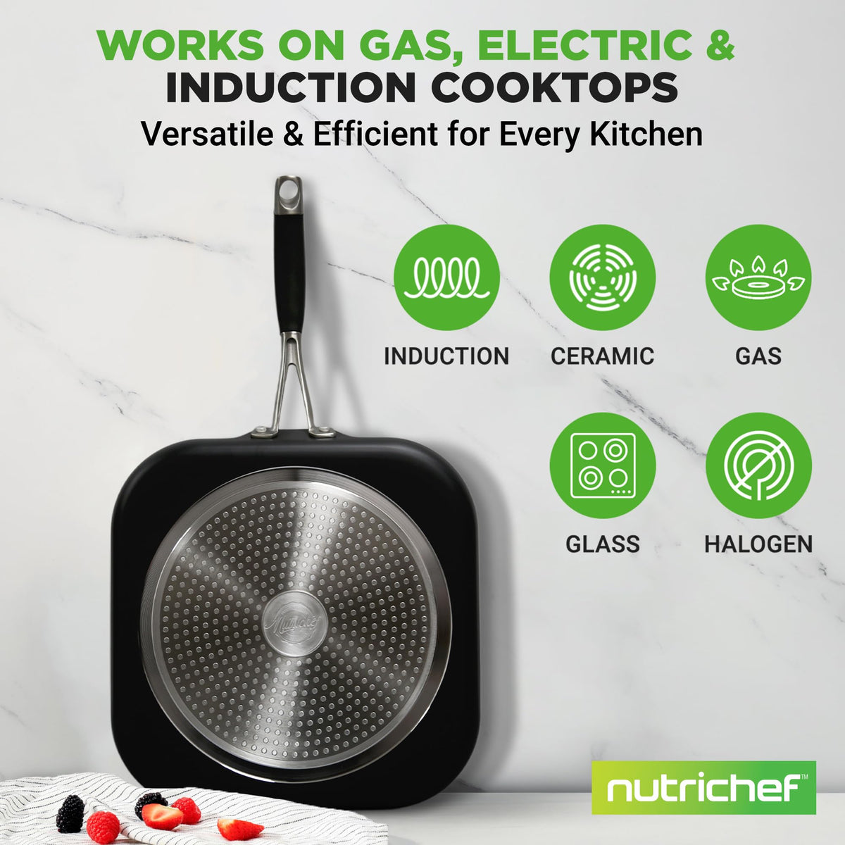 Nutrichef dishwasher-safe design allows quick cleanup after cooking