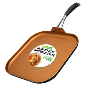Nutrichef copper pan inside three-layer non-stick for easy release and cleanup