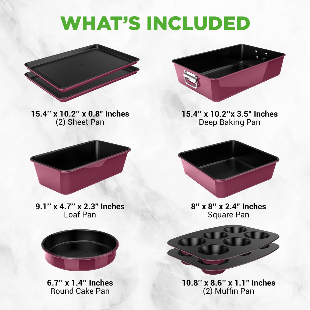 NutriChef deep baking pan versatile for casseroles and sheets