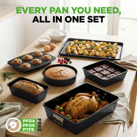NutriChef deep baking pan for hearty casseroles and thick bars.
