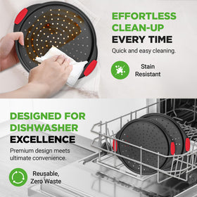 NutriChef dishwasher-safe bakeware for convenient cleaning after baking.