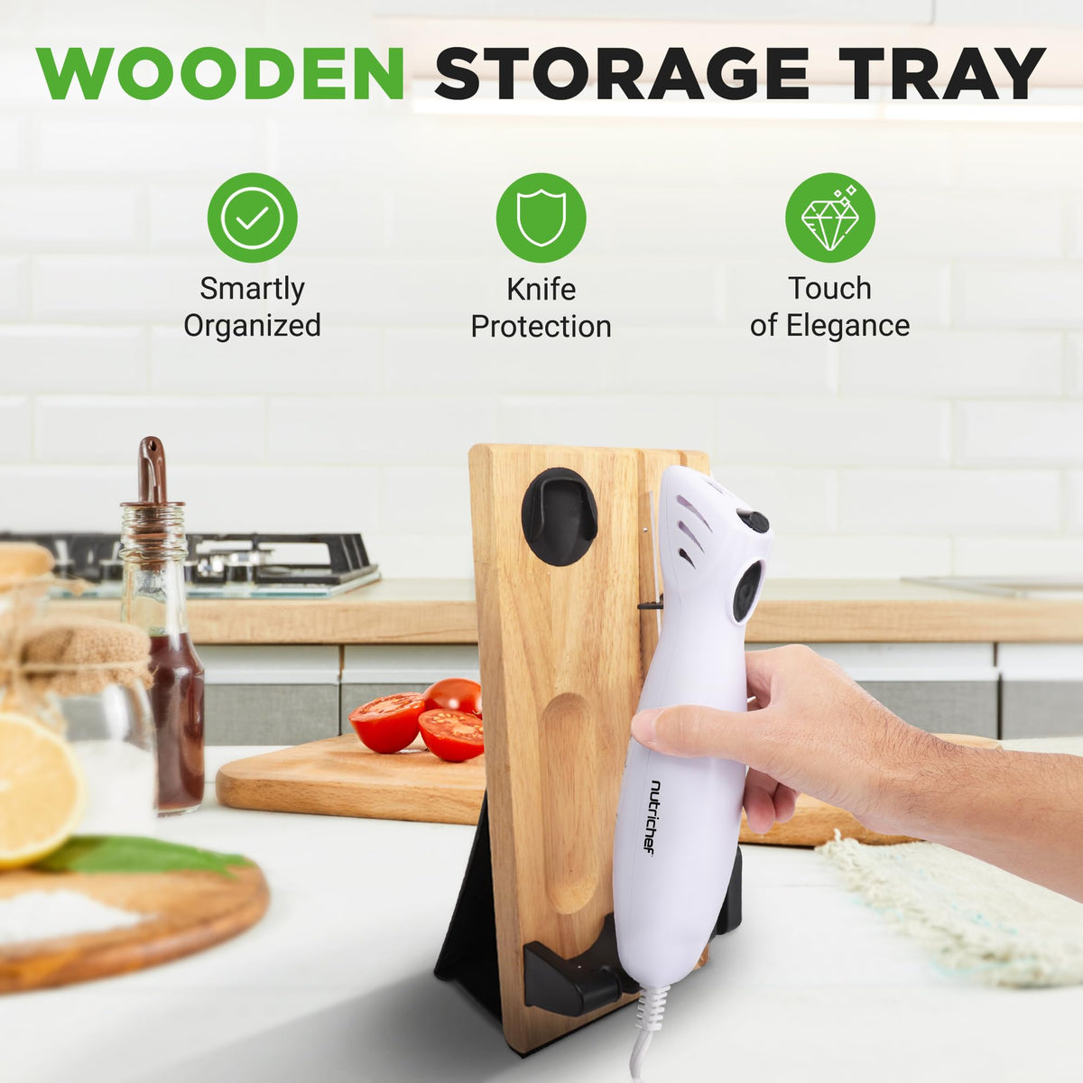 NutriChef carving blade slicing turkey and roasts smoothly
